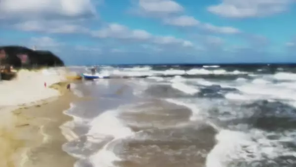 Widok z kamery na molo i plażę w Niechorzu - NOWOŚĆ