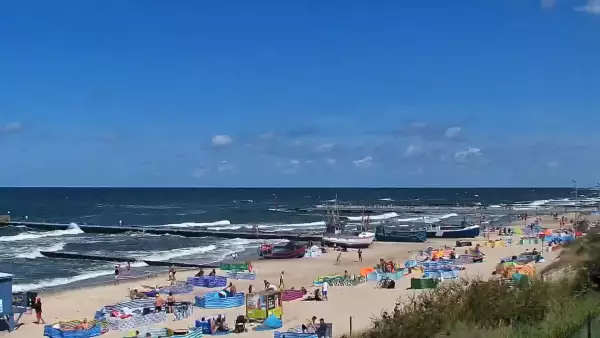 Widok na plażę w Niechorzu - NOWOŚĆ