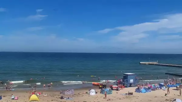 Widok na plażę w Niechorzu - NOWOŚĆ