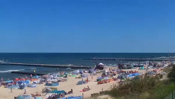 Widok na plażę w Niechorzu - NOWOŚĆ