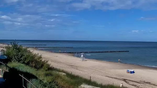 Widok na plażę w Niechorzu - NOWOŚĆ