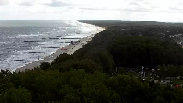 Widok z Kamery na plażę w Niechorzu