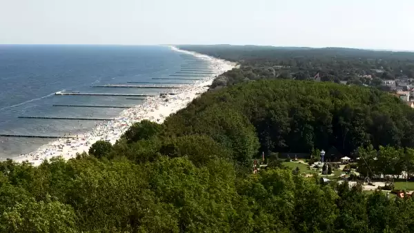 Widok z Kamery na plażę w Niechorzu
