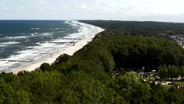 Widok z Kamery na plażę w Niechorzu