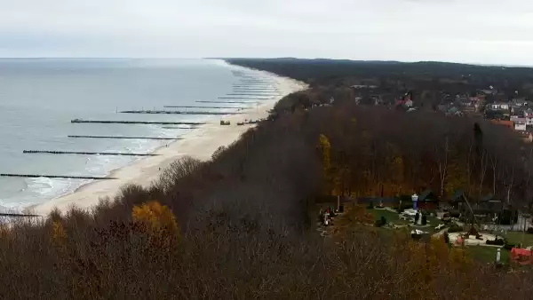 Widok z Kamery na plażę w Niechorzu