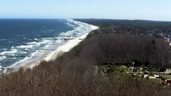 Widok z Kamery na plażę w Niechorzu