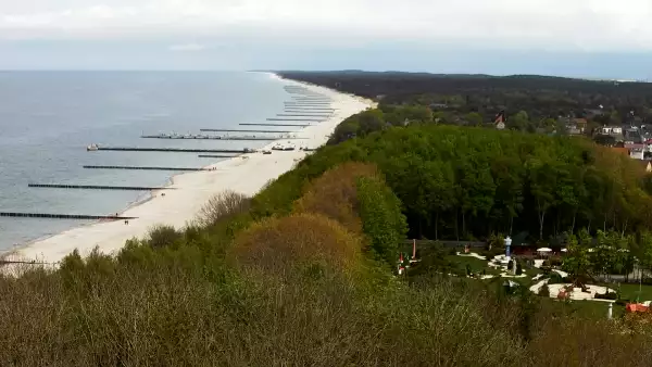 Widok z Kamery na plażę w Niechorzu