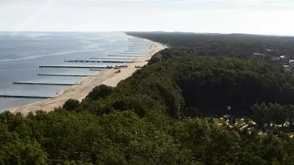 Widok z Kamery na plażę w Niechorzu