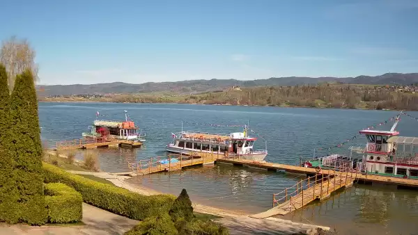Widok z Kamery na Jezioro Czorsztyńskie na żywo