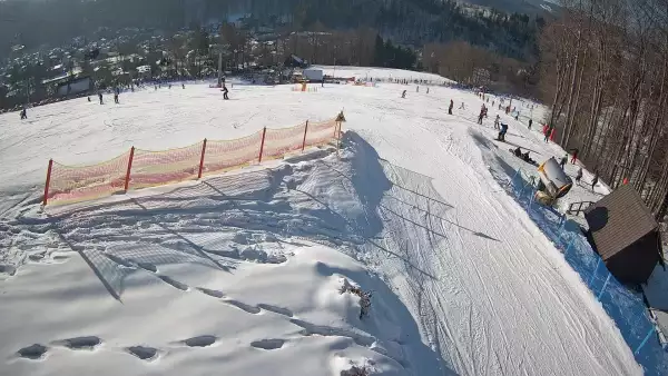Widok z Kamery na stok w Nowej Osadzie.