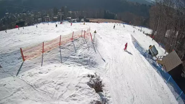 Widok z Kamery na stok w Nowej Osadzie.