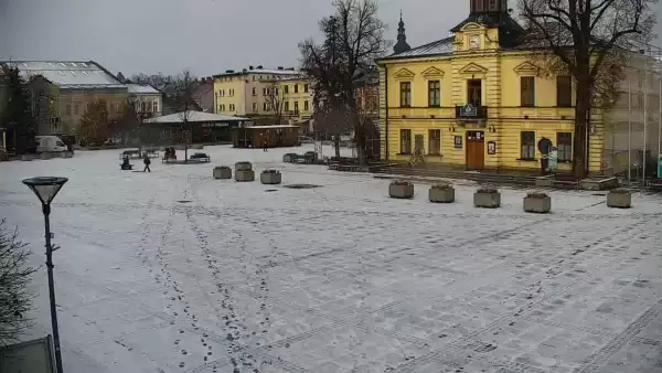 Ujęcie z kamery na Nowy Targ.