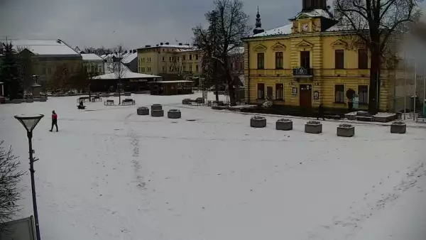 Ujęcie z kamery na Nowy Targ.