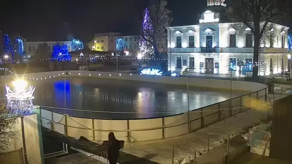 Ujęcie z kamery na Nowy Targ.