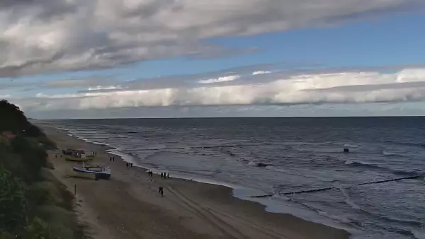 Widok z Kamery na plażę w Rewalu