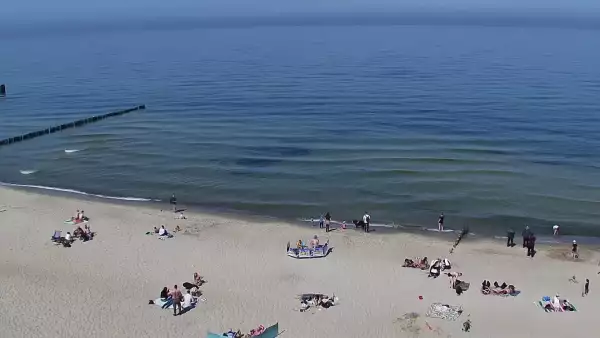 Widok z Kamery na plażę w Rewalu
