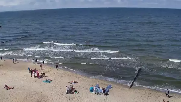 Widok z Kamery na plażę w Rewalu