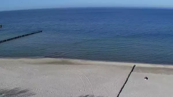 Widok z Kamery na plażę w Rewalu