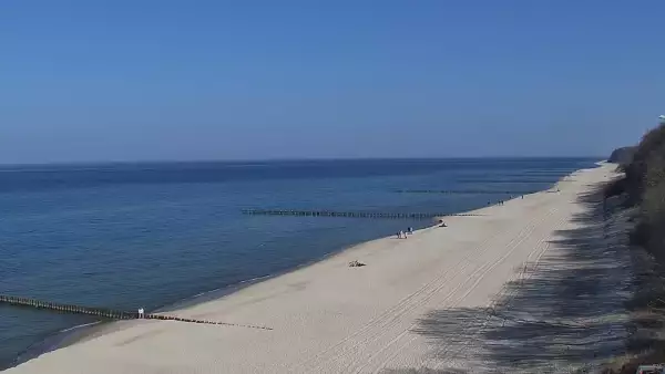 Widok z Kamery na plażę w Rewalu