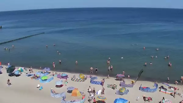 Widok z Kamery na plażę w Rewalu