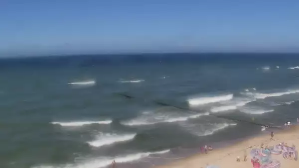 Widok z Kamery na plażę w Rewalu
