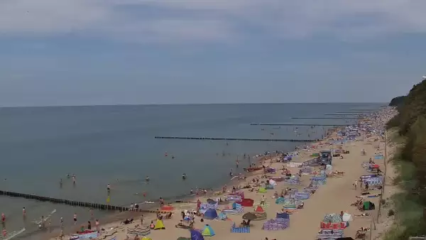 Widok z Kamery na plażę w Rewalu