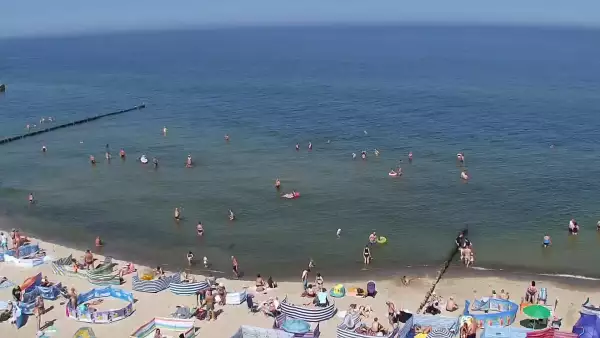 Widok z Kamery na plażę w Rewalu
