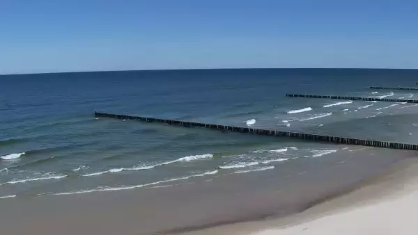 Widok na plaże w ROGOWIE