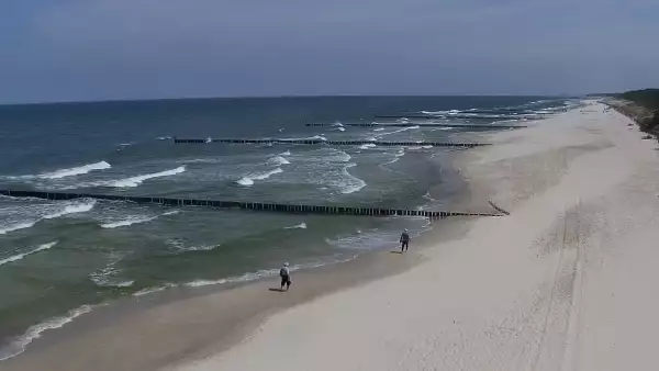 Widok na plaże w ROGOWIE