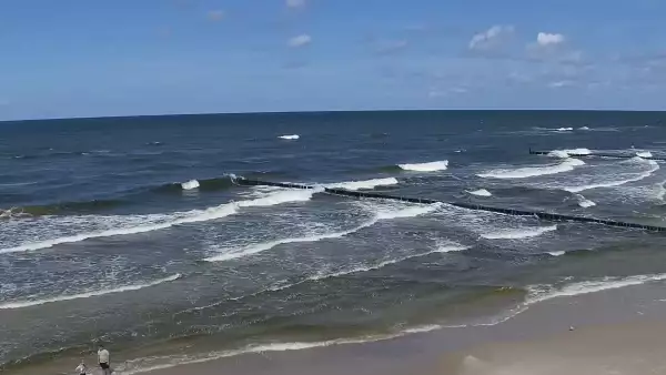 Widok na plaże w ROGOWIE
