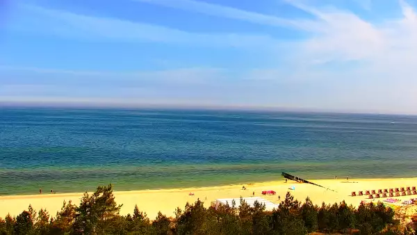 Widok na plażę w ROGOWIE