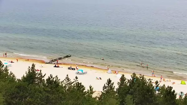 Widok na plażę w ROGOWIE