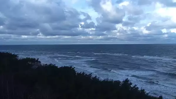 Kamera z widokiem na plażę w Rowach woj. pomorskie.