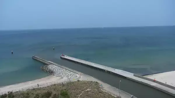 Kamera z widokiem na plażę w Rowach woj. pomorskie.