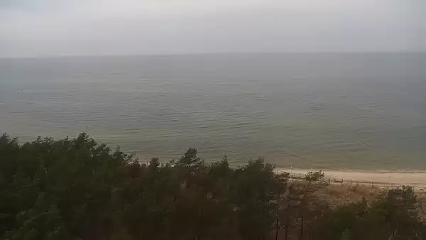 Kamera z widokiem na plażę w Rowach woj. pomorskie.