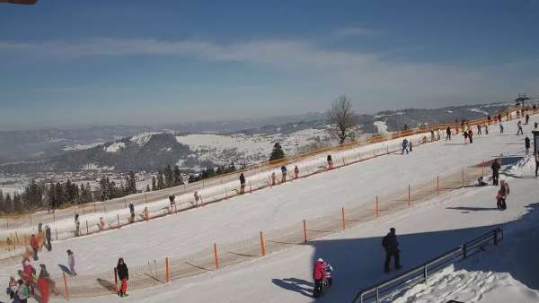 Obraz live prezentujący warunki narciarskie panujące na Stacji Rusin-Ski w Bukowinie Tatrzańskiej