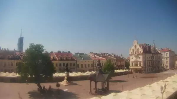 Widok z Kamery na Stary Rynek w Rzeszowie na żywo