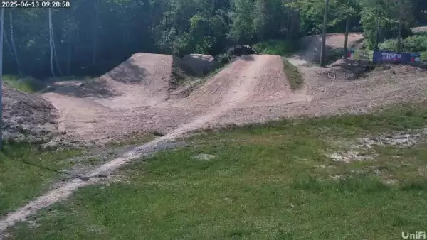 Widok na Polanę Pingwina dla najmłodszych narciarzy