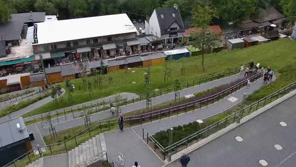 Kamera Solina Grupa PKL - widok z dolnej stacji kolei gondolowej