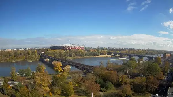 Widok na Stadion Narodowy w Warszawie