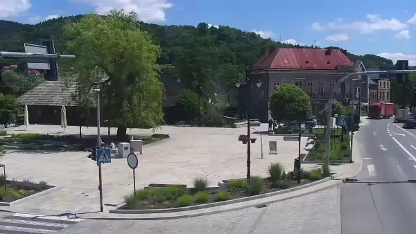 Widok na Suchą Beskidzką.