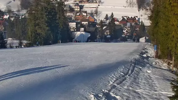 Widok z Kamery na dolny odcinek orczyka Jędrol Suche ski