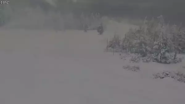 Obraz z górnej stacji Sudety Lift w Karkonoszach.