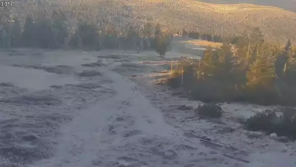 Obraz z górnej stacji Sudety Lift w Karkonoszach.