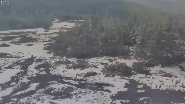 Obraz z górnej stacji Sudety Lift w Karkonoszach.