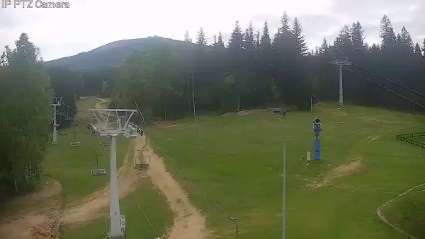 Widok z Kamery na stok SUDETY-LIFT