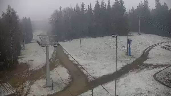 Widok z Kamery na stok SUDETY-LIFT