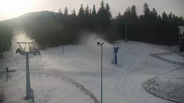 Widok z Kamery na stok SUDETY-LIFT