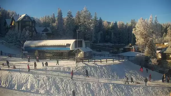 Widok z Kamery na stok SUDETY-LIFT