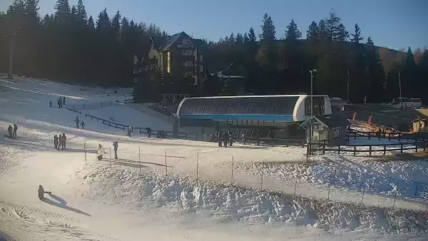 Widok z Kamery na stok SUDETY-LIFT